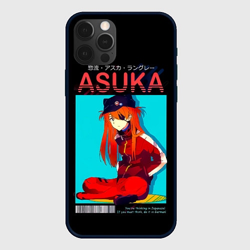 Чехол iPhone 12 Pro Max Asuka - Neon Genesis Evangelion / 3D-Черный – фото 1