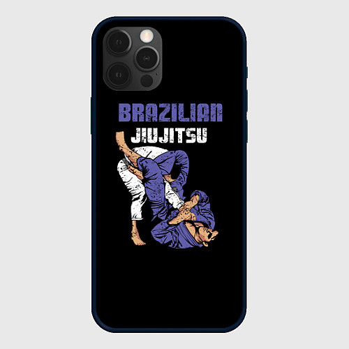 Чехол iPhone 12 Pro Max BRAZILIAN JIU JITSU - BJJ / 3D-Черный – фото 1