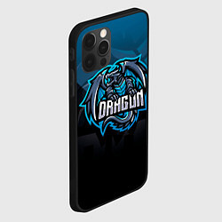 Чехол для iPhone 12 Pro Max Дракон dragon, цвет: 3D-черный — фото 2