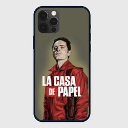 Чехол для iPhone 12 Pro Max БУМАЖНЫЙ ДОМ БЕРЛИН - LA CASA DE PAPEL, цвет: 3D-черный