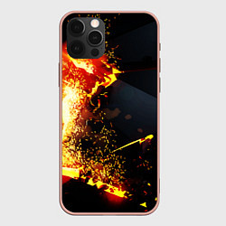 Чехол для iPhone 12 Pro Max 3D ВЗРЫВ, ОБЛОМКИ NEON EXPLOSION, цвет: 3D-светло-розовый