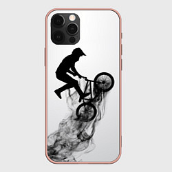 Чехол для iPhone 12 Pro Max ВЕЛОСПОРТ BMX Racing, цвет: 3D-светло-розовый