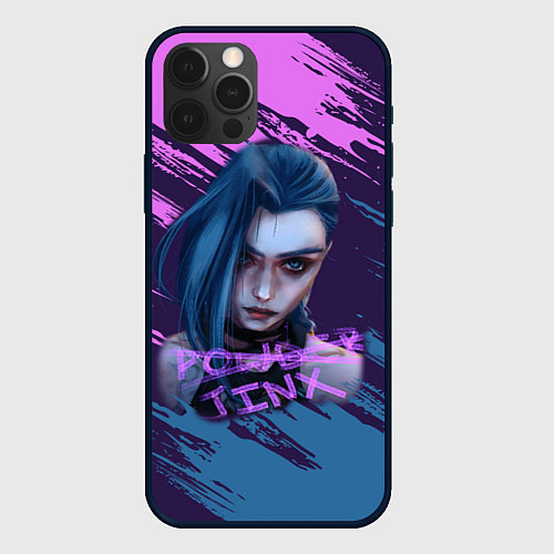 Чехол iPhone 12 Pro Max ARCANE League Of Legends JINX / 3D-Черный – фото 1