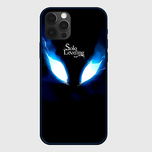 Чехол iPhone 12 Pro Max Демонический взгляд Solo Leveling / 3D-Черный – фото 1