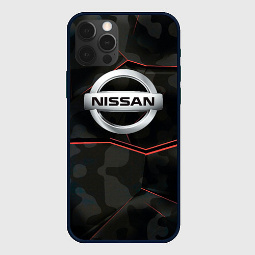 Чехол iPhone 12 Pro Max Nissan xtrail / 3D-Черный – фото 1