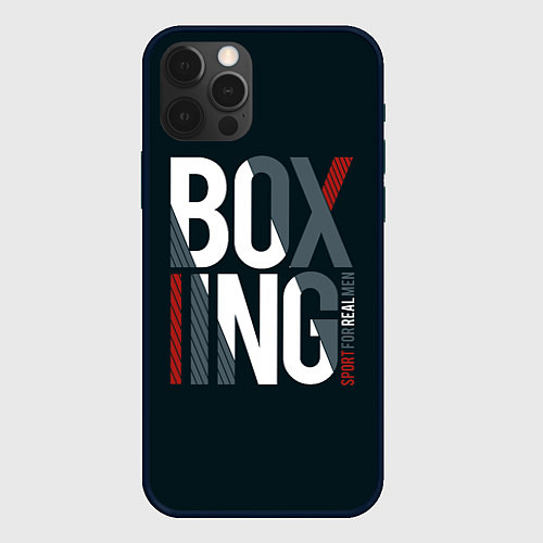 Чехол iPhone 12 Pro Max Бокс - Boxing / 3D-Черный – фото 1