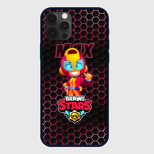 Чехол iPhone 12 Pro Max Макс BRAWL STARS / 3D-Черный – фото 1