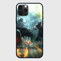 Чехол iPhone 12 Pro Max God of War Fighting