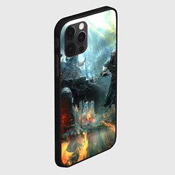 Чехол для iPhone 12 Pro Max God of War Fighting, цвет: 3D-черный — фото 2