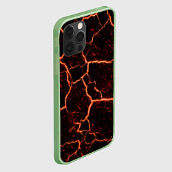 Чехол для iPhone 12 Pro Max Раскаленная лаваhot lava, цвет: 3D-салатовый — фото 2