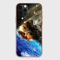 Чехол для iPhone 12 Pro Max Комета, перед столкновением с Землёй!, цвет: 3D-светло-розовый