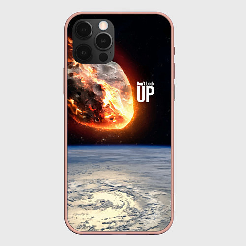 Чехол iPhone 12 Pro Max Dont look up! Comets flight! / 3D-Светло-розовый – фото 1