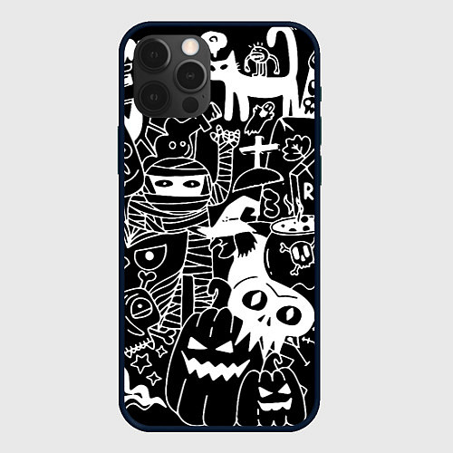 Чехол iPhone 12 Pro Max Monster & Cat / 3D-Черный – фото 1