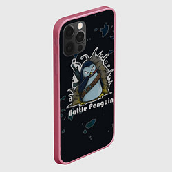Чехол для iPhone 12 Pro Max Counter-Strike Боевой пингвин, цвет: 3D-малиновый — фото 2