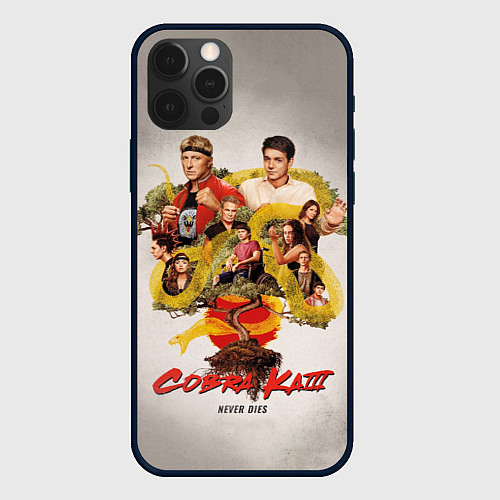 Чехол iPhone 12 Pro Max КОБРА КАЙ COBRA KAI / 3D-Черный – фото 1