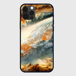 Чехол для iPhone 12 Pro Max Песчаный Космос, цвет: 3D-черный