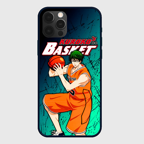 Чехол iPhone 12 Pro Max Kuroko no Basuke, Midorima Shintaro Шинтаро Мидори / 3D-Черный – фото 1