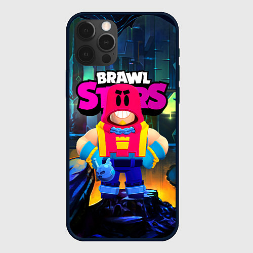 Чехол iPhone 12 Pro Max GROM SPACE BRAWL STARS / 3D-Черный – фото 1