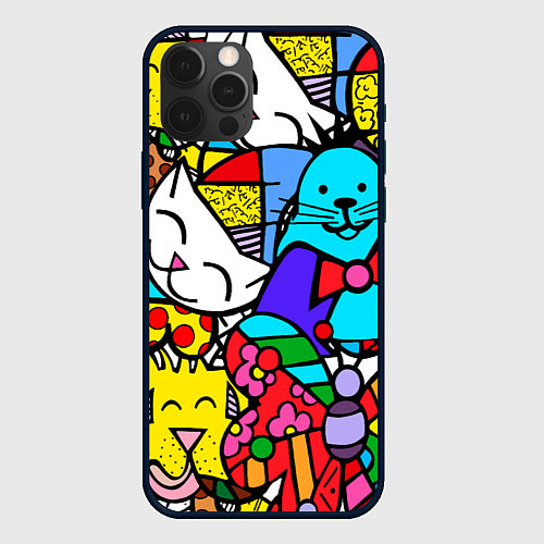 Чехол iPhone 12 Pro Max Ромеро Бритто Настоящие лучшие друзья / 3D-Черный – фото 1