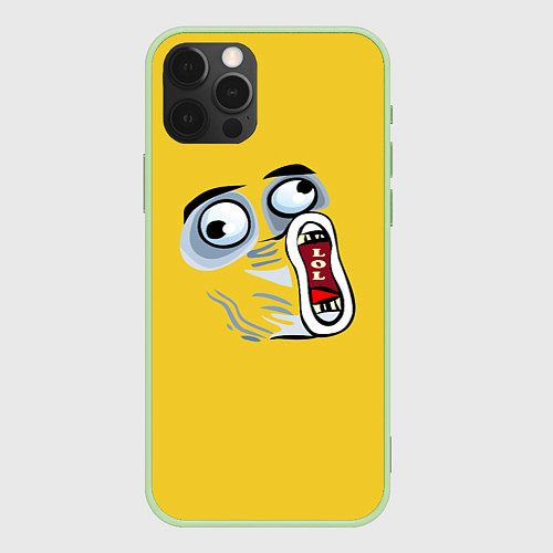 Чехол iPhone 12 Pro Max LOL Guy / 3D-Салатовый – фото 1