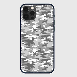 Чехол iPhone 12 Pro Max Серый Военный Камуфляж