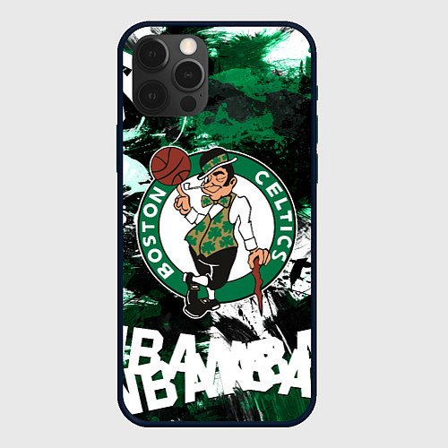 Чехол iPhone 12 Pro Max Бостон Селтикс , Boston Celtics / 3D-Черный – фото 1