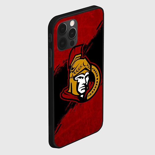 Чехол iPhone 12 Pro Max Оттава Сенаторз , Ottawa Senators / 3D-Черный – фото 2