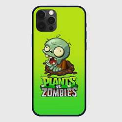 Чехол для iPhone 12 Pro Max Plants vs Zombies зомби, цвет: 3D-черный