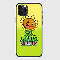 Чехол iPhone 12 Pro Max Plants vs Zombies - Подсолнух