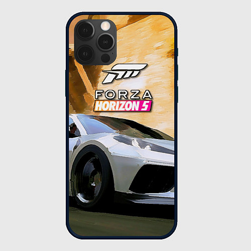 Чехол iPhone 12 Pro Max Игрище Forza Horizon 5 / 3D-Черный – фото 1