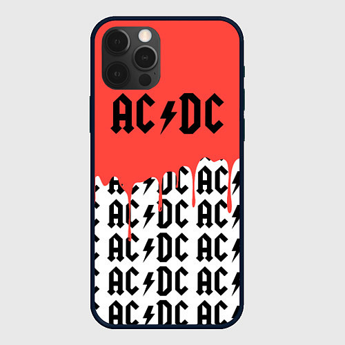 Чехол iPhone 12 Pro Max Ac dc rock / 3D-Черный – фото 1