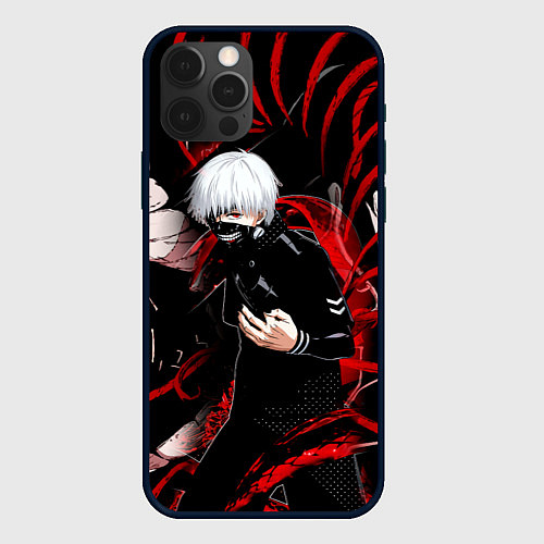 Чехол iPhone 12 Pro Max Токийский Гуль Красный Змей Tokyo Ghoul Snake / 3D-Черный – фото 1