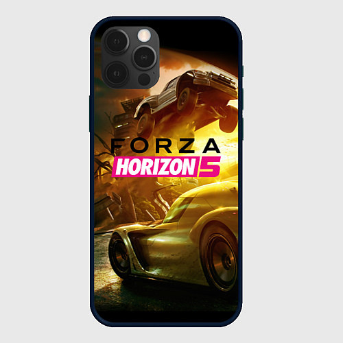 Чехол iPhone 12 Pro Max Forza Horizon 5 - crazy race / 3D-Черный – фото 1