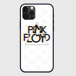 Чехол iPhone 12 Pro Max PINK FLOYD LOGO ПИНК ФЛОЙД ГЛИТЧ