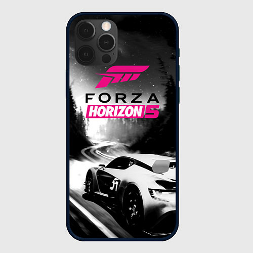Чехол iPhone 12 Pro Max Forza Horizon 5 - night race / 3D-Черный – фото 1