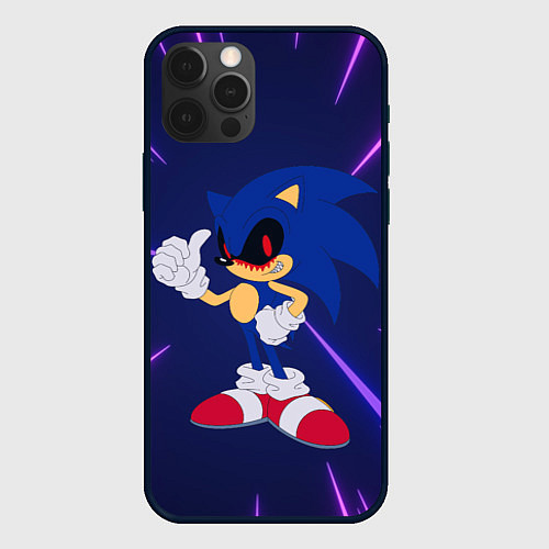 Чехол iPhone 12 Pro Max SONIC EXE СОНИК / 3D-Черный – фото 1