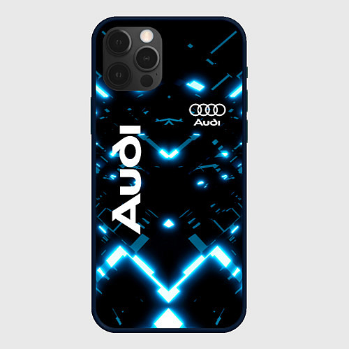 Чехол iPhone 12 Pro Max Audi Neon / 3D-Черный – фото 1