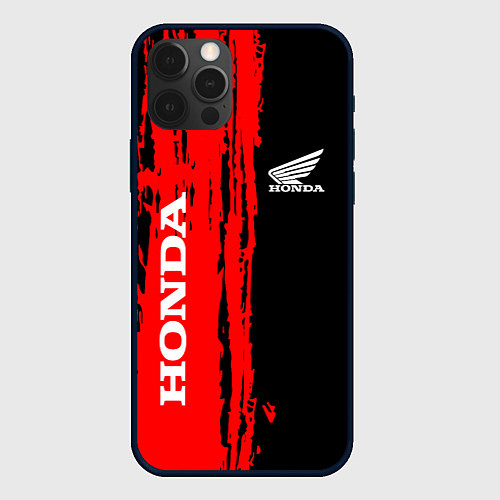 Чехол iPhone 12 Pro Max Honda марка авто / 3D-Черный – фото 1