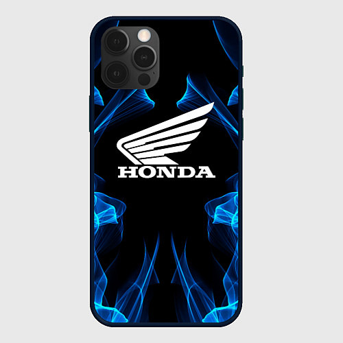 Чехол iPhone 12 Pro Max Honda Fire / 3D-Черный – фото 1