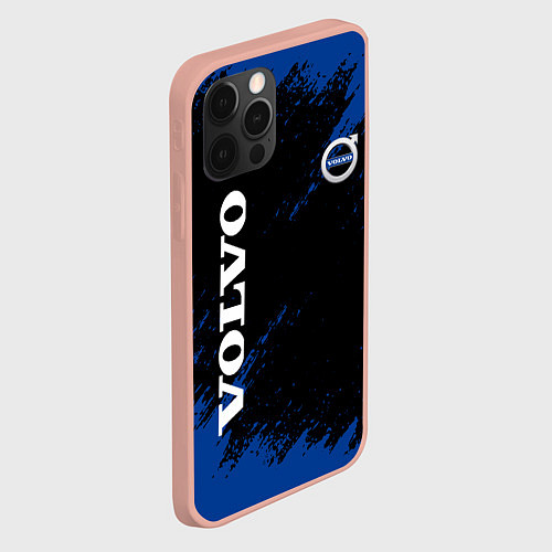 Чехол iPhone 12 Pro Max Volvo Texture / 3D-Светло-розовый – фото 2