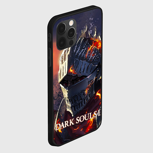 Чехол iPhone 12 Pro Max DARK SOULS III Рыцарь Солнца Дарк Соулс / 3D-Черный – фото 2