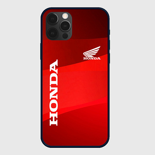 Чехол iPhone 12 Pro Max Honda - Red / 3D-Черный – фото 1