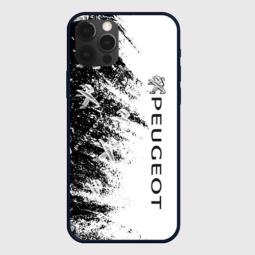 Чехол iPhone 12 Pro Max Peugeot Распылитель / 3D-Черный – фото 1