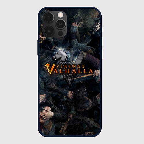 Чехол iPhone 12 Pro Max В пылу битвы: Викинги: Вальхалла / 3D-Черный – фото 1