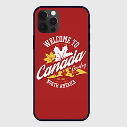 Чехол для iPhone 12 Pro Max Канада Canada, цвет: 3D-черный