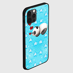 Чехол для iPhone 12 Pro Max Сонная милая панда, цвет: 3D-черный — фото 2