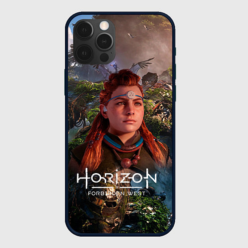 Чехол iPhone 12 Pro Max Horizon Forbidden West Элой / 3D-Черный – фото 1