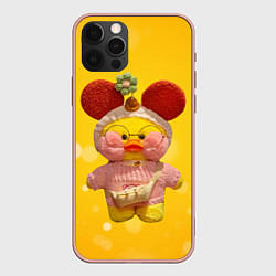Чехол для iPhone 12 Pro Max УТОЧКА ЛАЛАФАНФАН lala fan fan, цвет: 3D-светло-розовый
