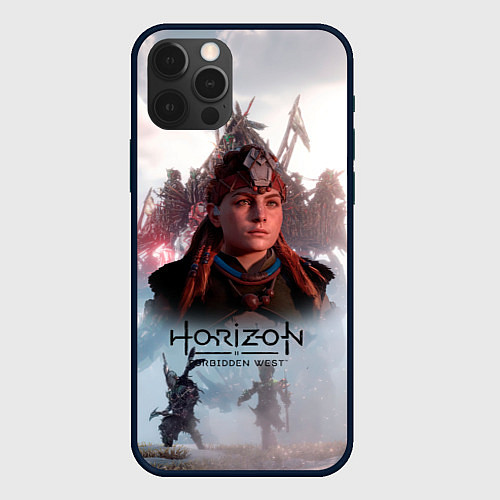 Чехол iPhone 12 Pro Max Элой Horizon Forbidden West game / 3D-Черный – фото 1