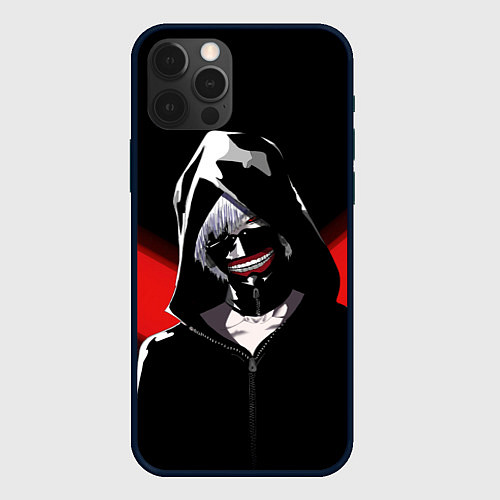 Чехол iPhone 12 Pro Max Ghoul red line / 3D-Черный – фото 1